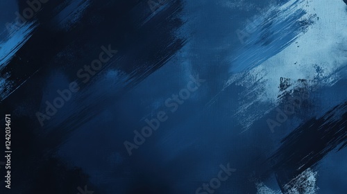 Abstract Blue Paint Strokes Texture Background