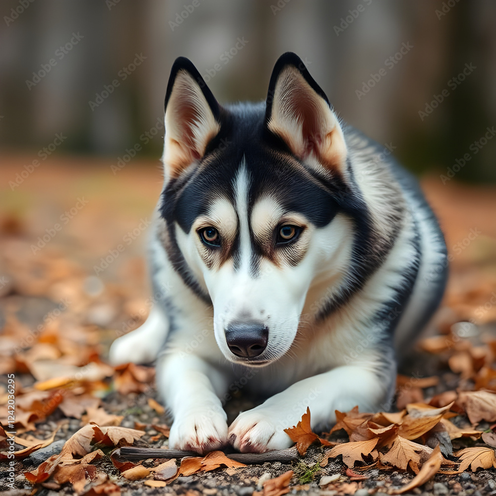 Obraz premium siberian husky