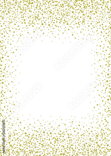 Gold confetti frame overlay, yellow diamond glitter confetti transparent background png 