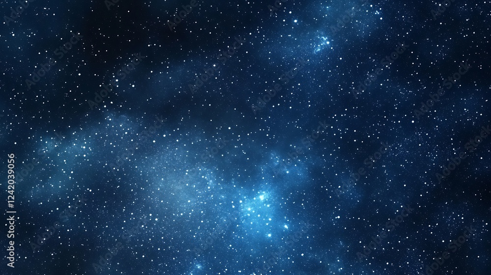 Obraz premium A starry night sky filled with twinkling stars and cosmic clouds.