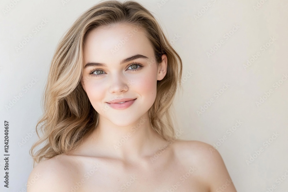 Woman, blonde hair, smiling, portrait, beauty Woman, blonde hair, smiling, portrait, beauty