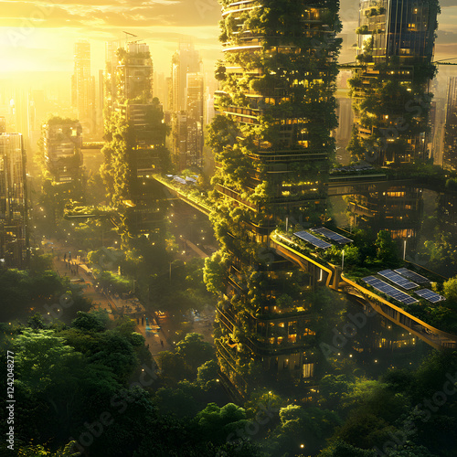 Green Futuristic Cities