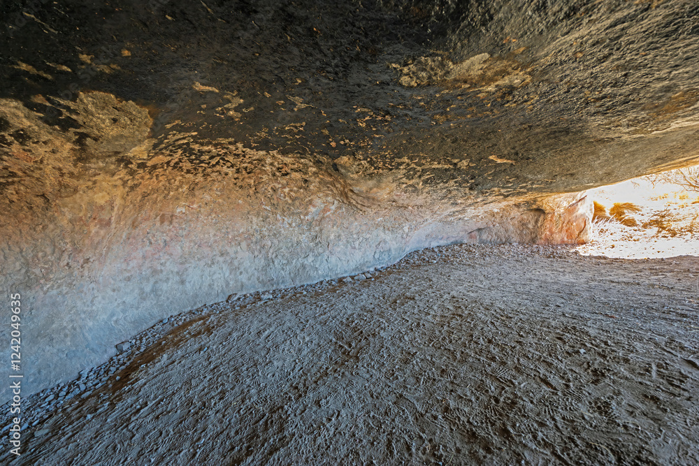 View From Inside a Tuff Rock Cave