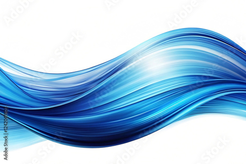 Wallpaper Mural Blue dynamic wave abstract background design Torontodigital.ca