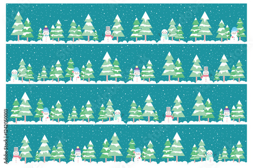 Scrapbook, fundo, patterns, padrão de repetição, estampa, noite, estrelas, lua, céu, natal, boneco de neve