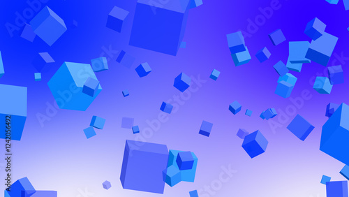Cube shape abstract background illustration