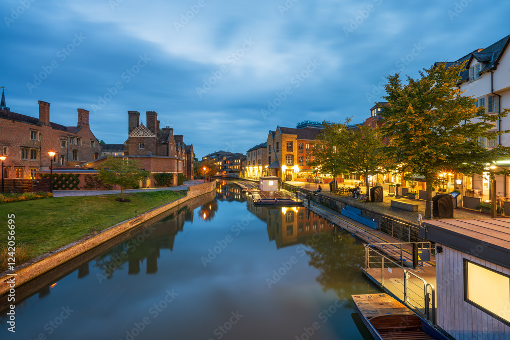 Fototapeta premium Rriver Cam in Cambridge. England