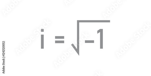 The imaginary unit i. The square root of negative one.