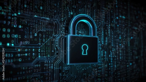 Wallpaper Mural Concept of cyber security, information security and encryption, secure access to user's personal information, secure Internet access, cybersecurity Torontodigital.ca