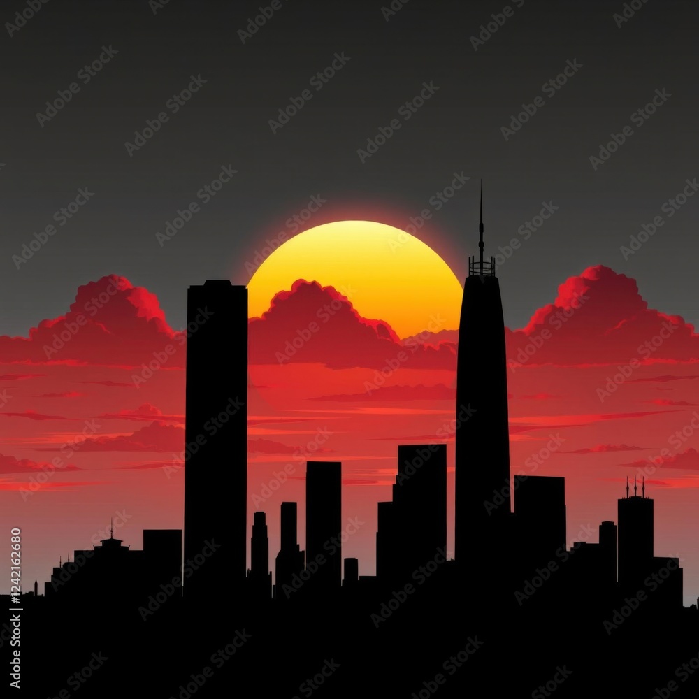 Naklejka premium Silhouette of london houses of parliament skyline skyline silhouette 