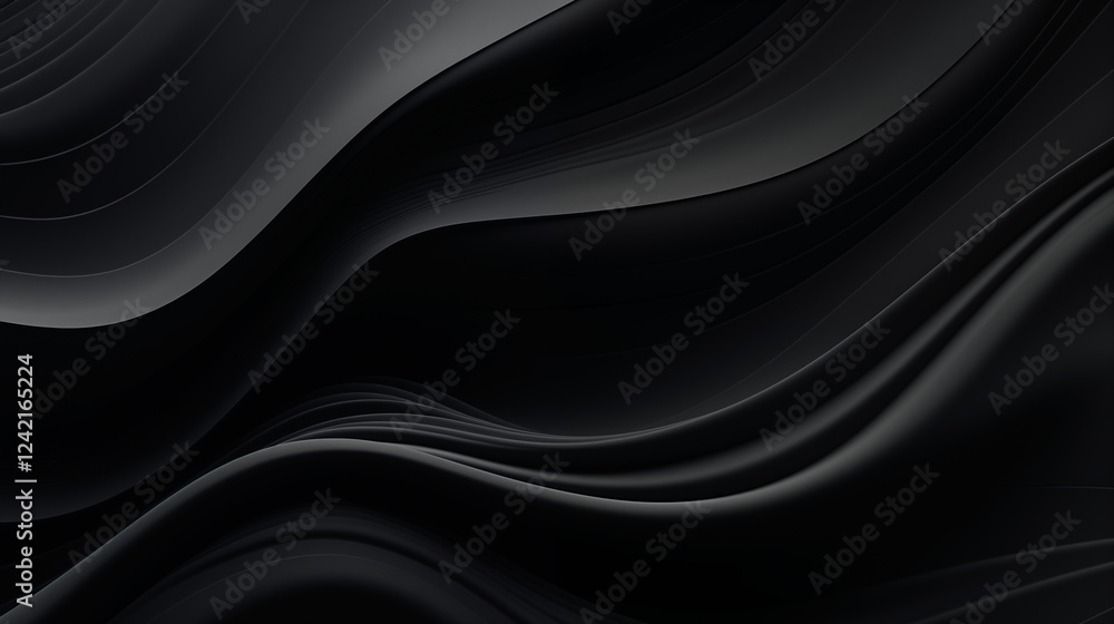 Dark Abstract Background with Metallic Swirls and Futuristic Vibe Dark Abstract Background with Metallic Swirls and Futuristic Vibe