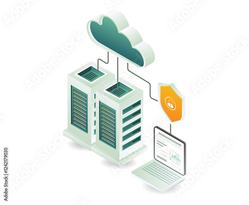 Cloud server security network computer management