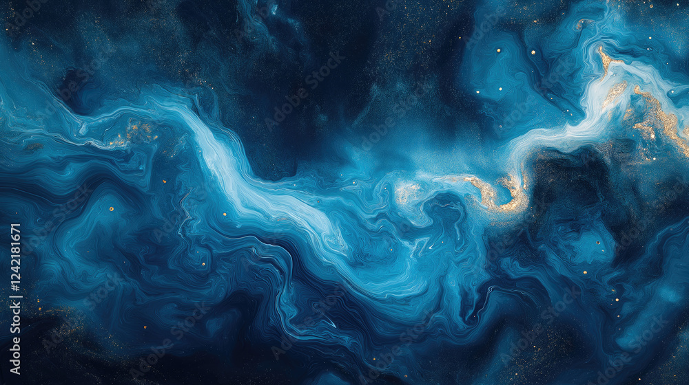 An abstract fluid art piece featuring swirling shades of blue and teal, designed to evoke a calming and serene effect with smooth, flowing movements and harmonious color transitions An abstract fluid art piece featuring swirling shades of blue and teal, designed to evoke a calming and serene effect with smooth, flowing movements and harmonious color transitions