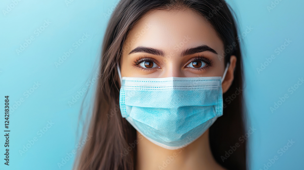 A person with protective mask and quiet demeanor, showcasing clean look A person with protective mask and quiet demeanor, showcasing clean look