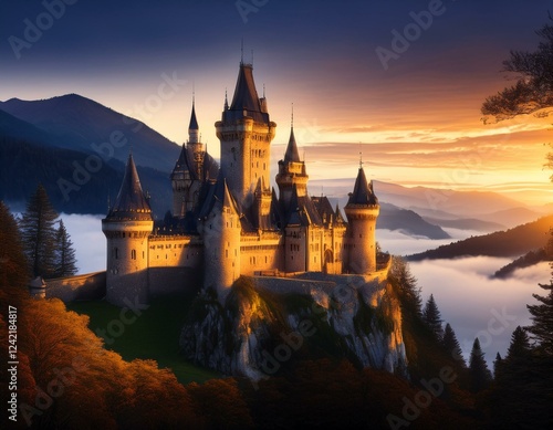 Wallpaper Mural ゴシック様式の幻想的な城 | 海外の高画質な美しい城

 Torontodigital.ca