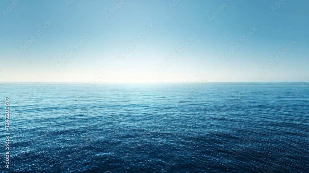 custom made wallpaper toronto digitalCalm blue ocean with a clear horizon and serene sky
