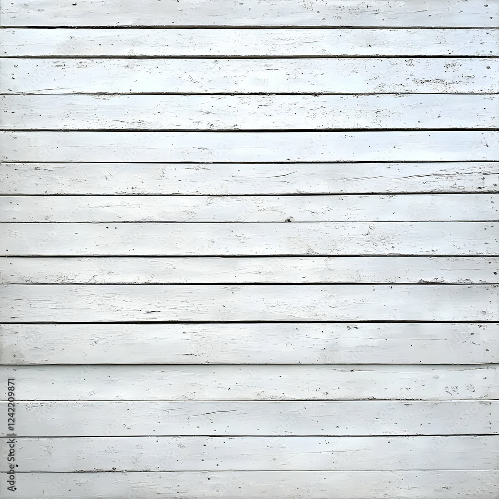Naklejka premium Whitewashed wood plank wall texture background (1)