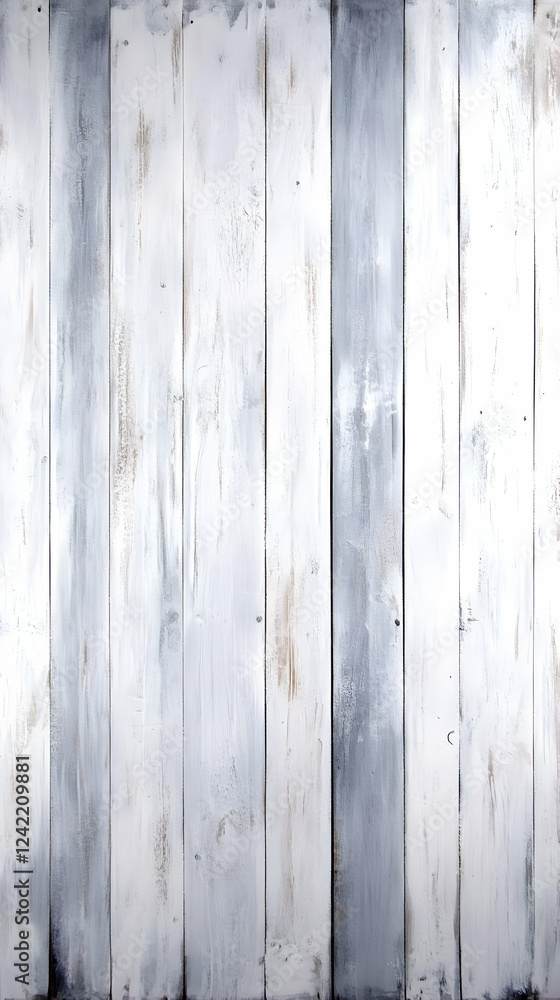 Fototapeta premium Whitewashed wood planks background texture (1)
