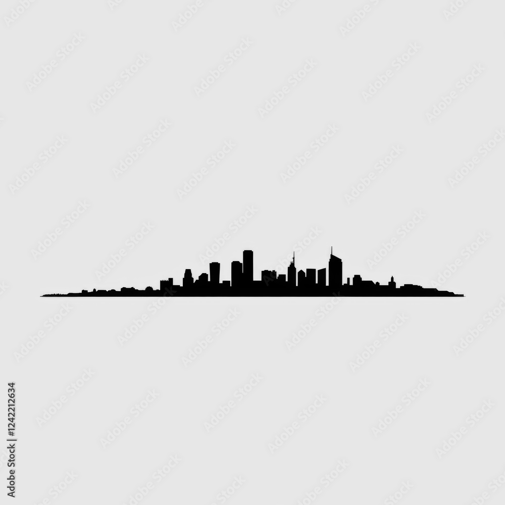 Fototapeta premium Sydney transparent layers gradient landmarks skyline skyline silhouette