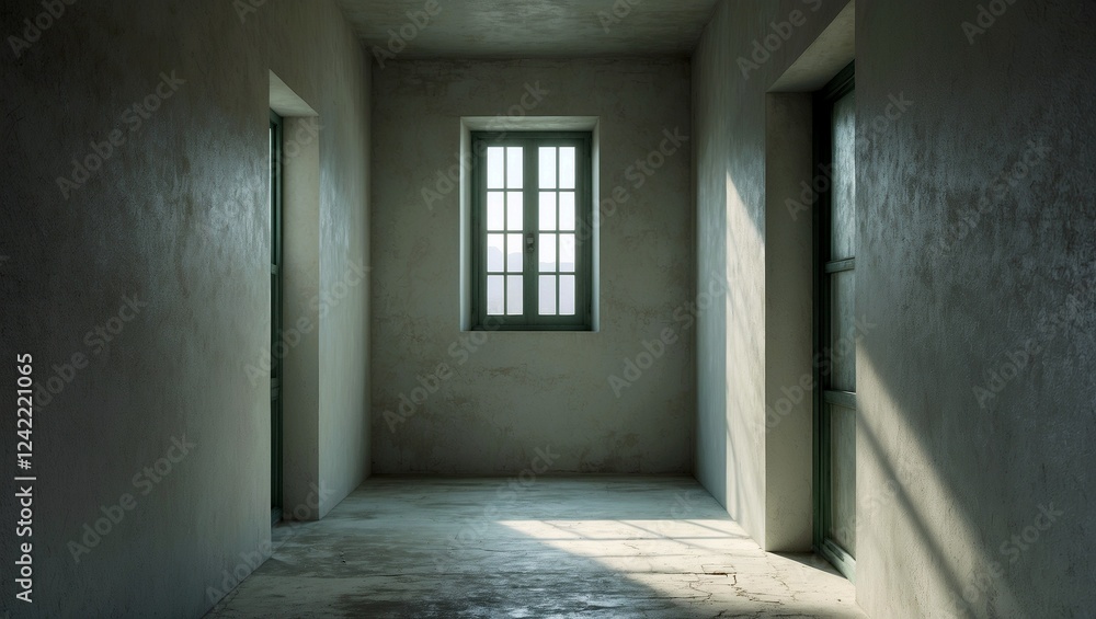 Fototapeta premium A serene corridor bathed in soft light