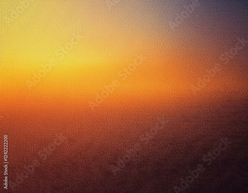 Fiery yellow burnt orange copper red brown gray black abstract background. Color gradient, ombre. Rough grainy noise grungy texture. Glow light shine. Template. Empty space. Autumn, halloween.Colorful photo