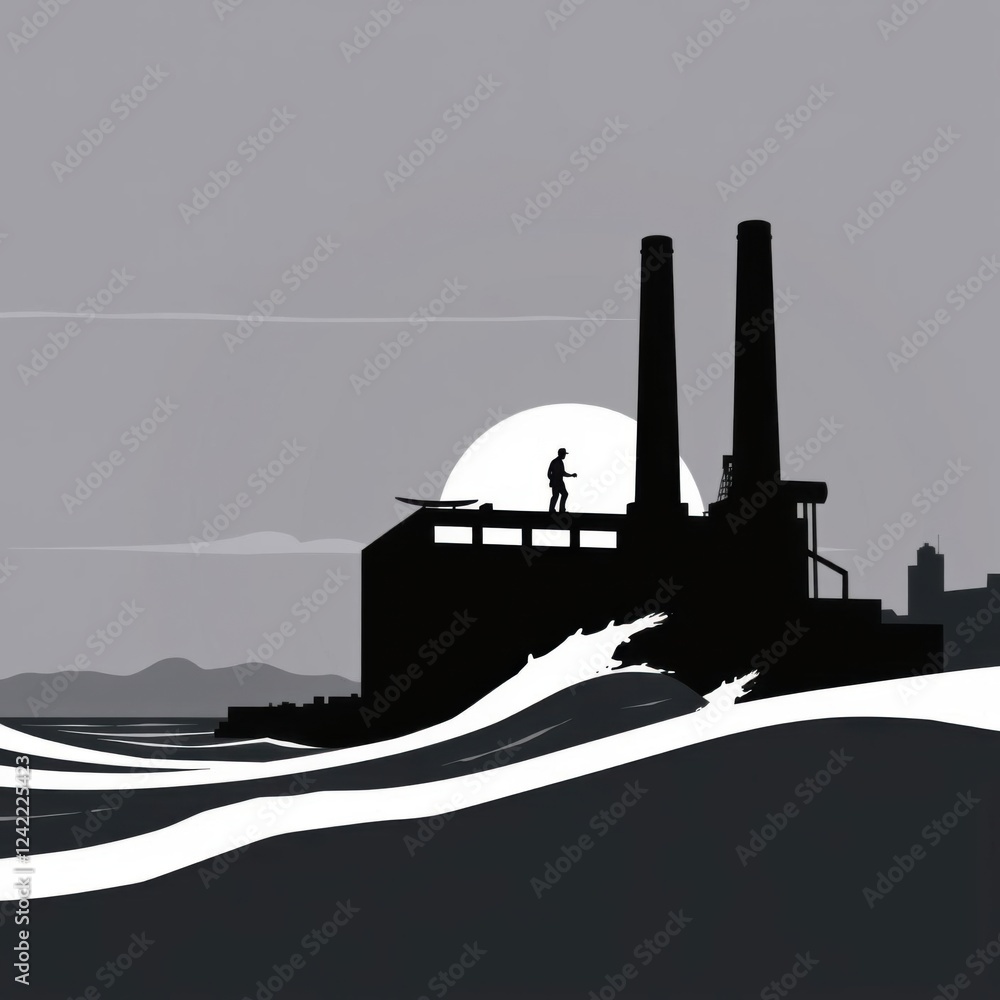Obraz premium Dublin's skyline: a toast to the city with a pint of guinness skyline silhouette