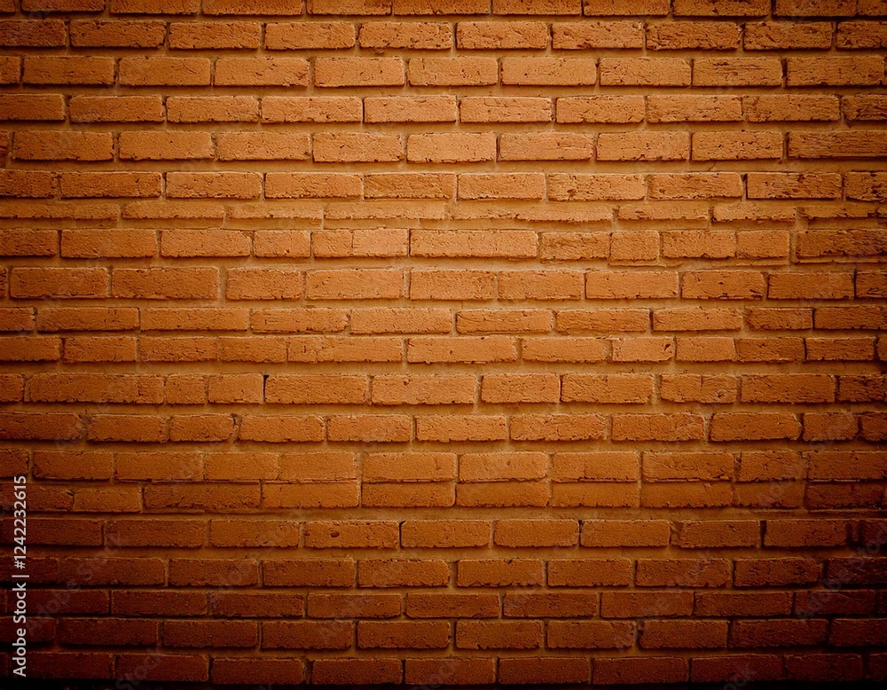 Obraz premium 茶色いレンガ模様の壁紙
