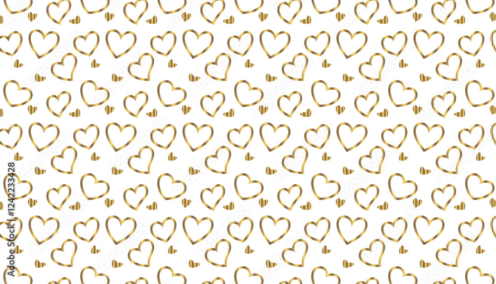 Golden heart Pattern Golden heart Pattern