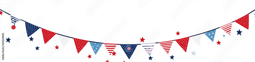 american flag bunting star and stripes
