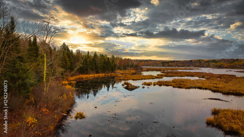 drone Canadian landscape