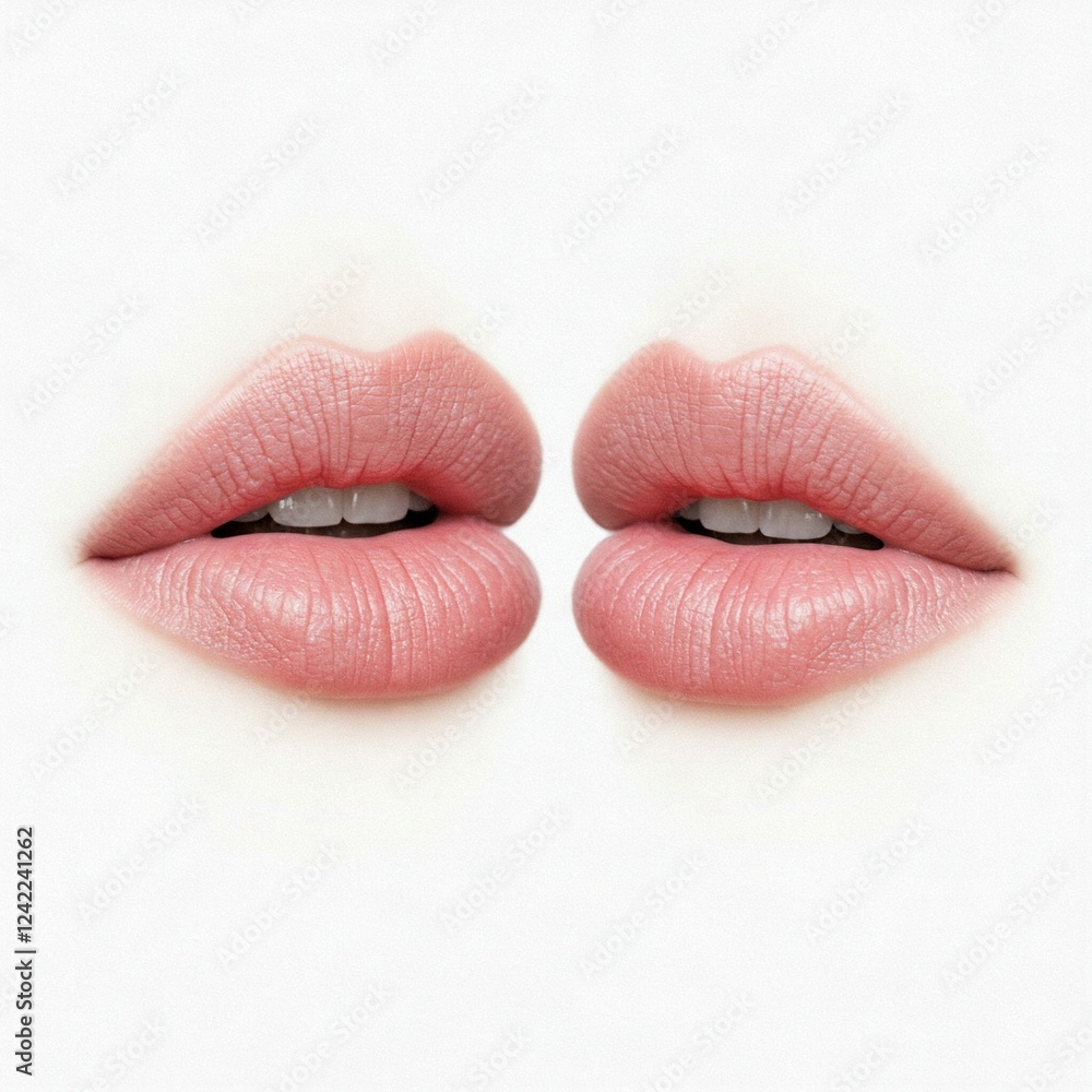 pink lips close up beauty makeup white background pink lips close up beauty makeup white background