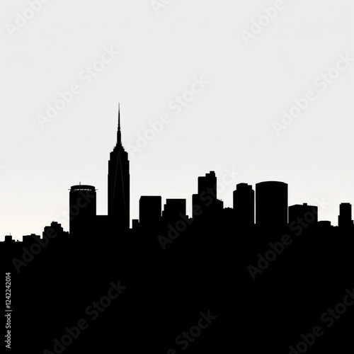 Silhouettes of cityscape towers with pink sunset and communication network skyline silhouette 