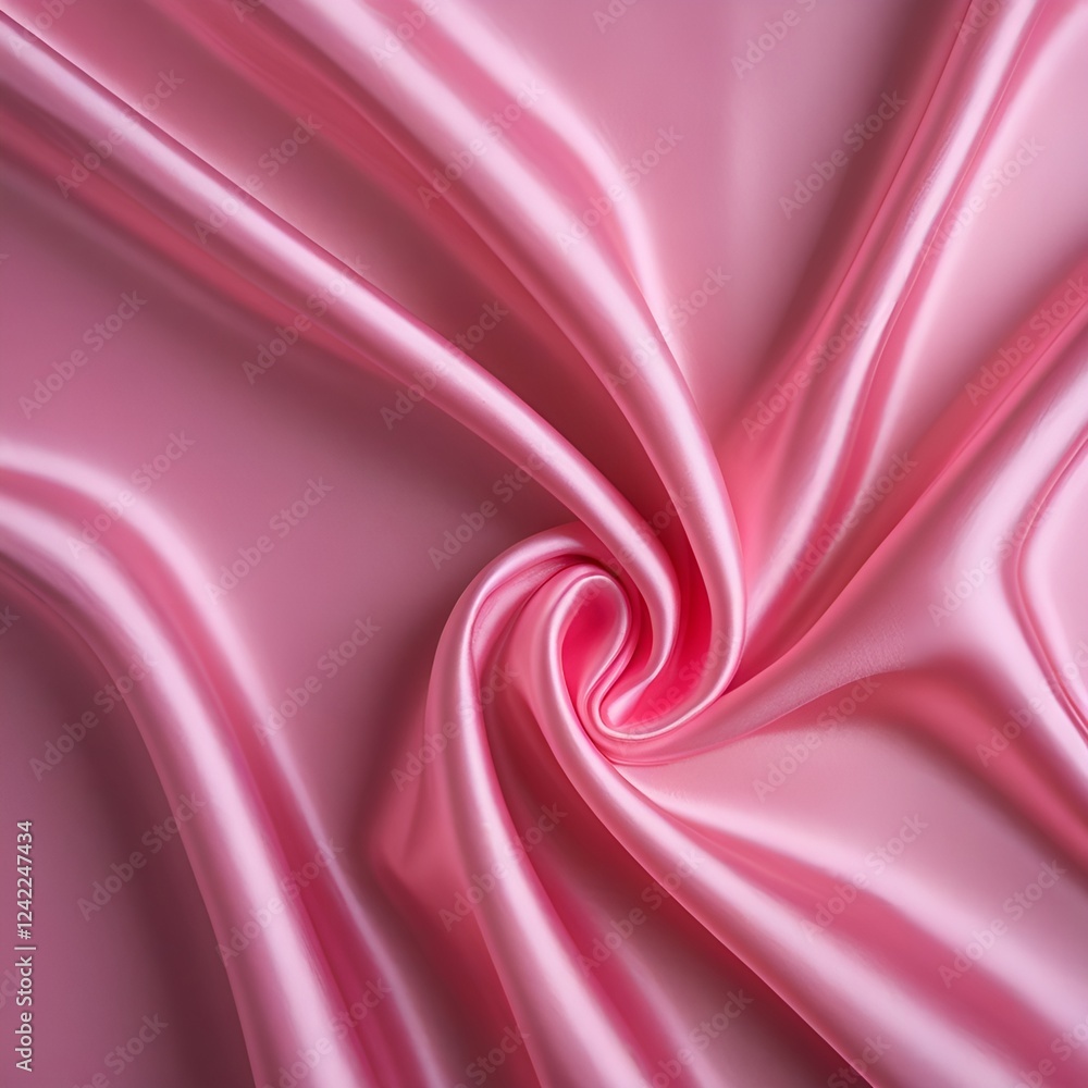 Obraz premium The background features a smooth, matte pink silk texture, showcasing a vibrant, rich hue with a subtle sheen, evoking luxury and elegance, with a high level of detail.