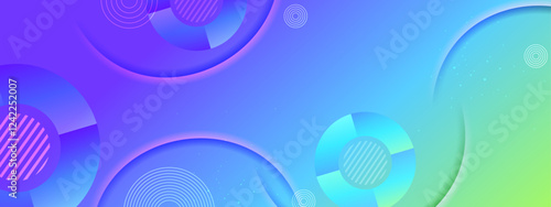 Blue gradient geometric background suitable for website design, presentation slides, or event posters