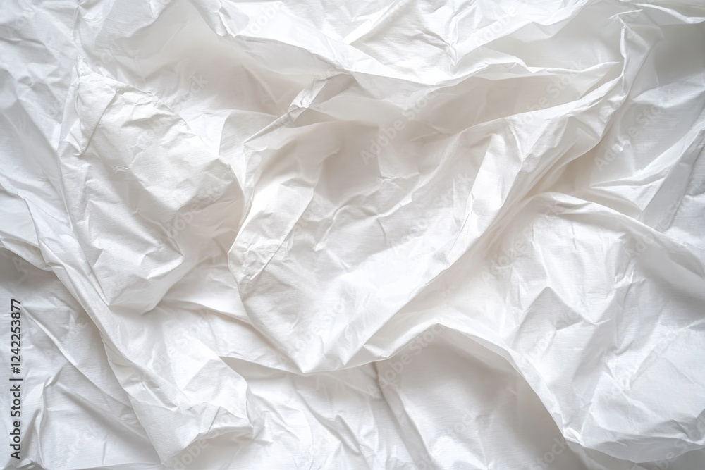 Obraz premium Crumpled white paper texture background (6)