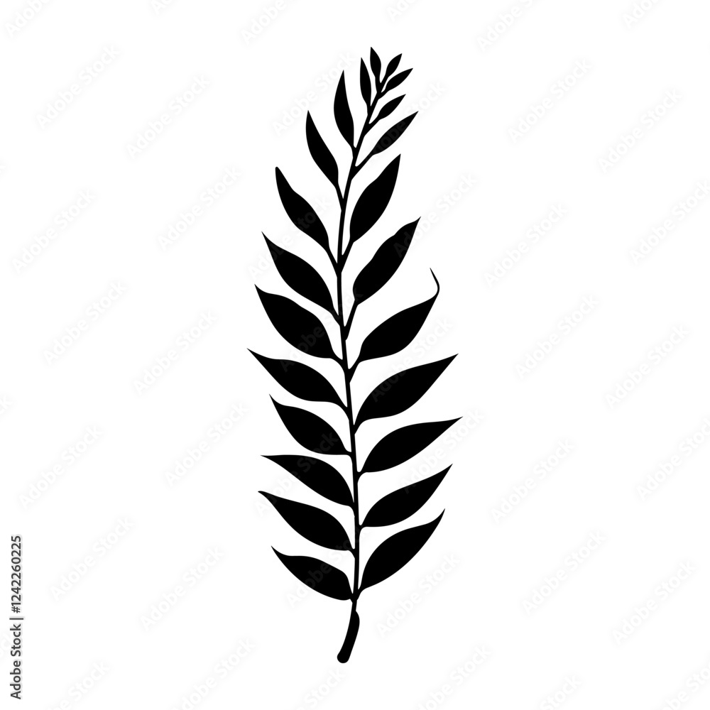Willow Leaf leaf illustration silhouette vector Willow Leaf leaf illustration silhouette vector
