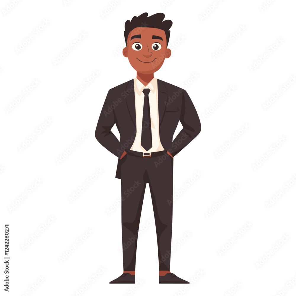 Business man cartoon illustration suit male vector Business man cartoon illustration suit male vector