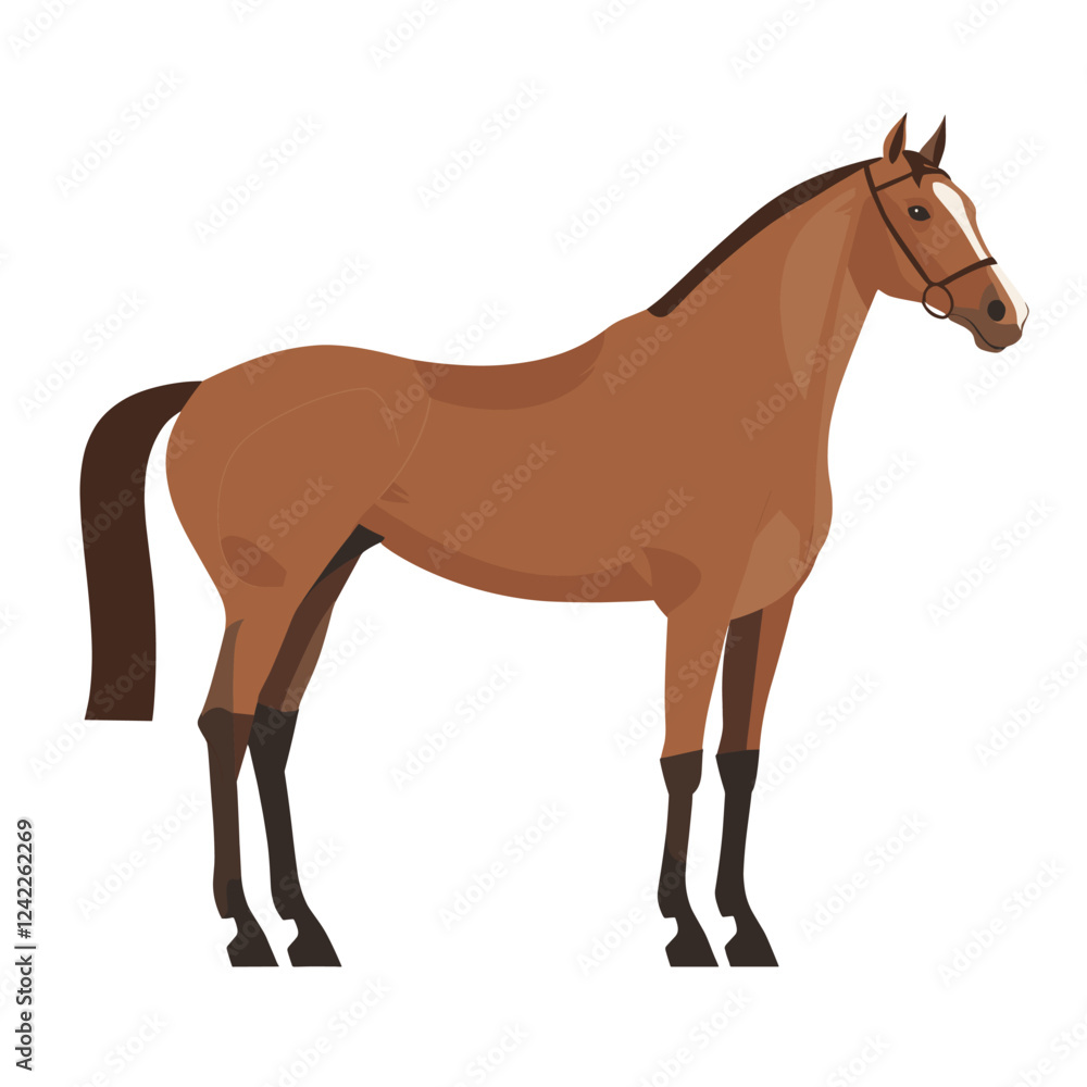 Obraz premium Horse illustration animal vector vector