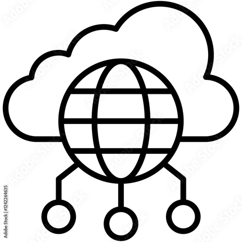 Cloud Networking Icon