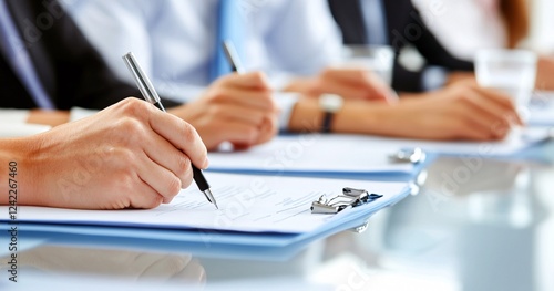 Wallpaper Mural businessman signing contract Torontodigital.ca