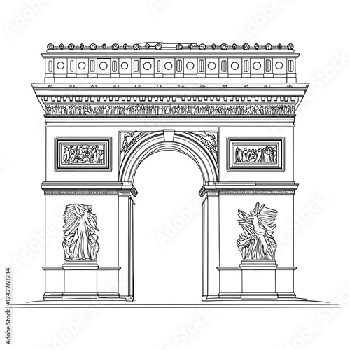 Art illustration triomphe drawing vector
