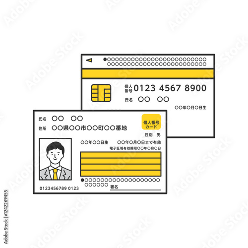 マイナンバーカード　表面　裏面