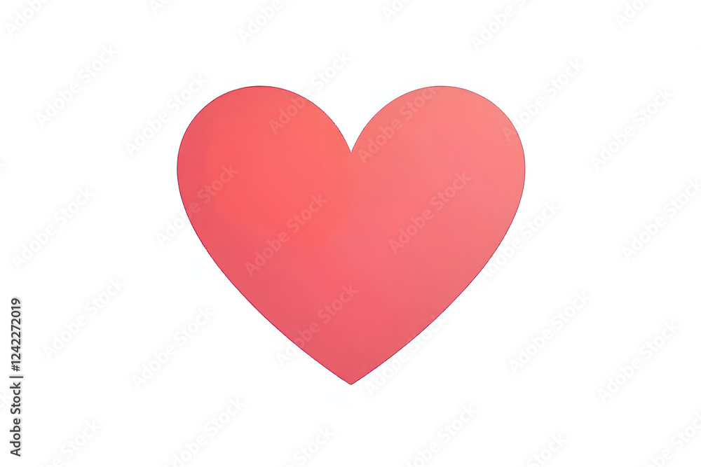 A Delicate Coral Heart for Valentine's Day Design A Delicate Coral Heart for Valentine's Day Design