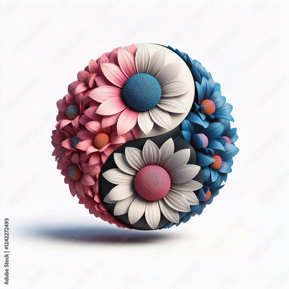 Obraz premium yin yang symbol