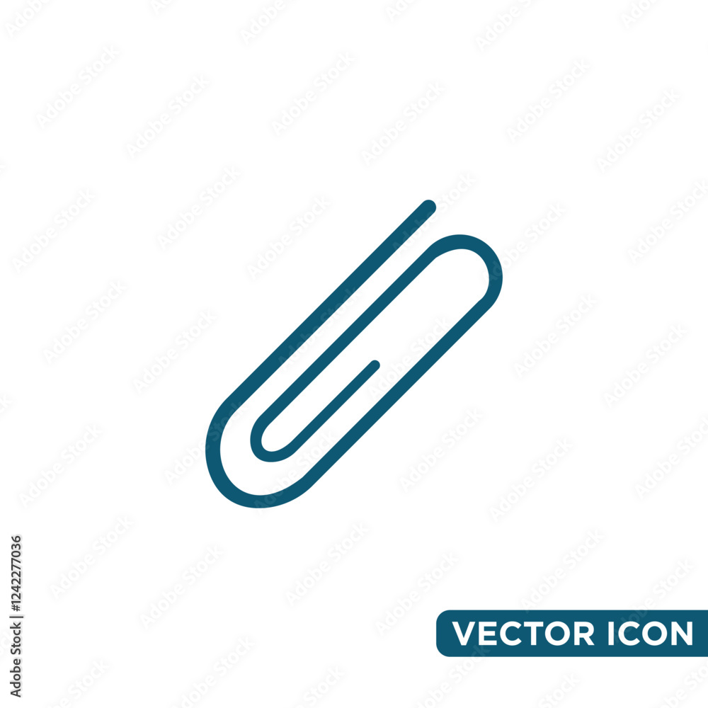Simple Paperclip Icon Design Template Simple Paperclip Icon Design Template