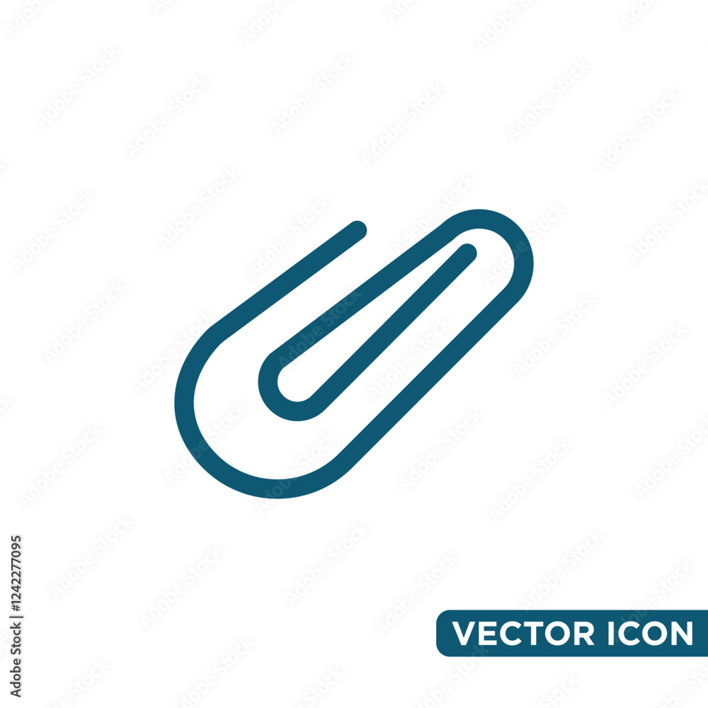 Simple Paperclip Icon Design Template Simple Paperclip Icon Design Template