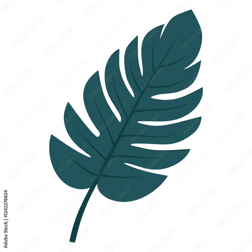 Fototapeta premium Tropical leaves leaf illustration design vector