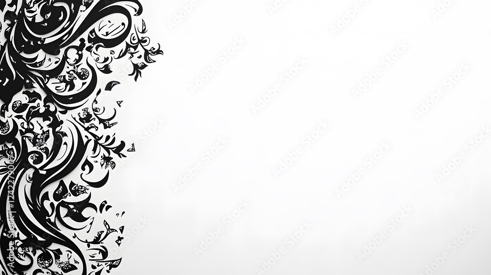 black and white abstract background, for Muslim celebration greetings black and white abstract background, for Muslim celebration greetings