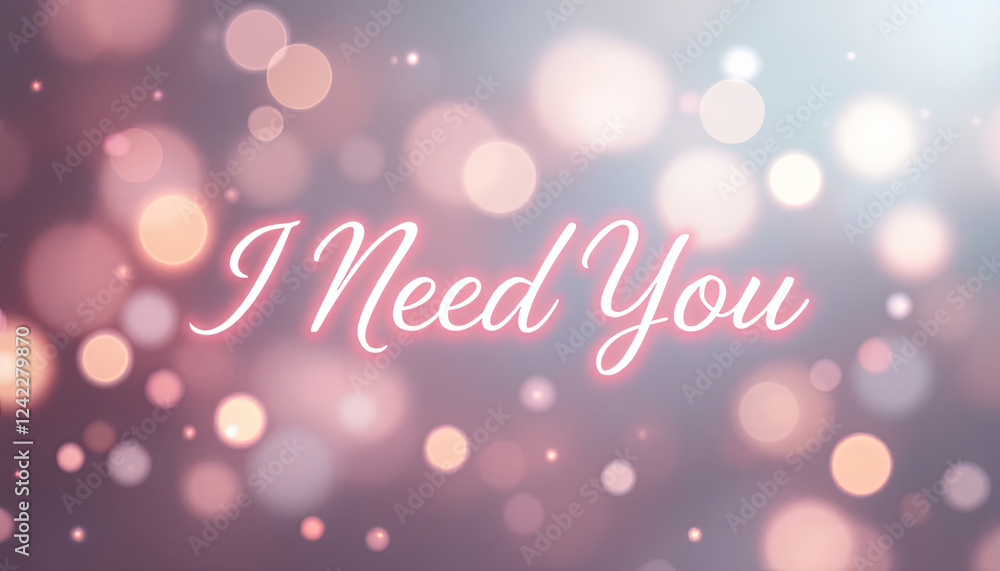 A creative design featuring a dreamy design featuring i need you in an elegant A creative design featuring a dreamy design featuring i need you in an elegant