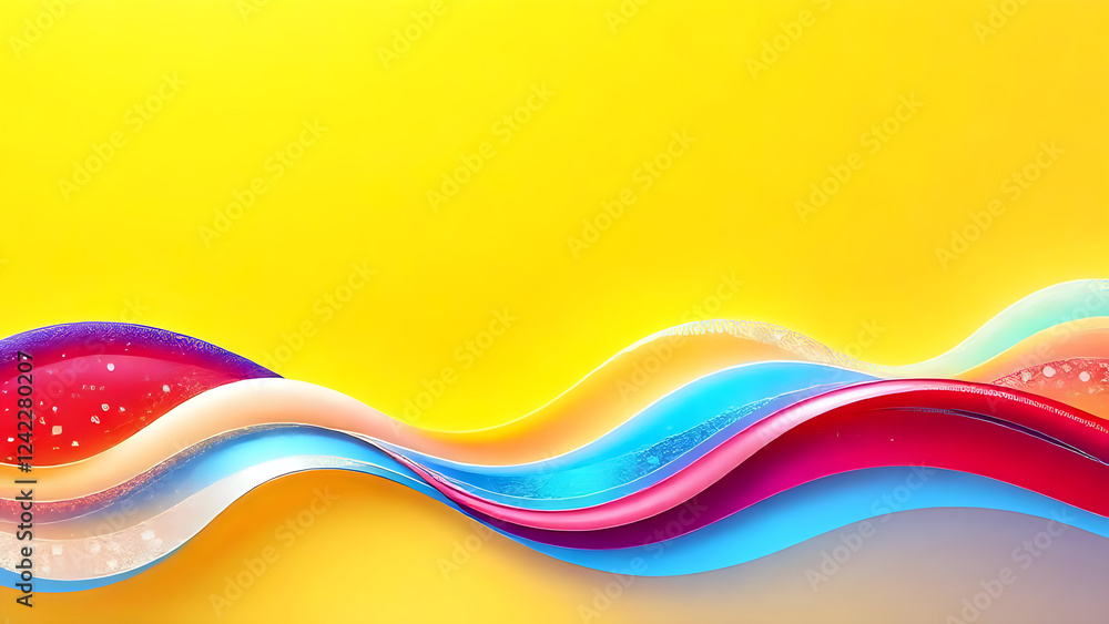 Abstract colourful wave background. Abstract colourful wave background.